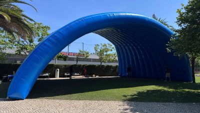 TÚNEL INSUFLÁVEL AZUL